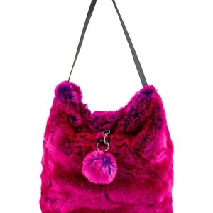 Evelyne Prélonge Paris Faux Shoulder Bag in RARE Hot Pink 💖 Brand New 💖